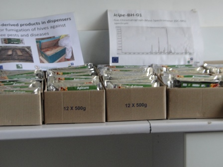 Photo: Products in African Reference Lab for Bee Health, ICIPE 