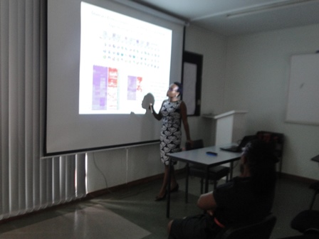 Photo: Dr. Priscilla Ngotho shares her research findings with CEBIB faculty & students